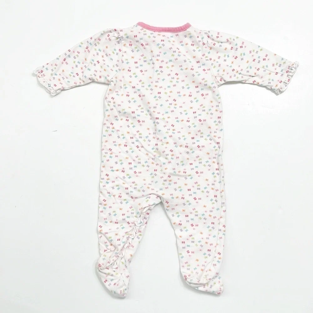 Gerber baby girls butterfly print footie